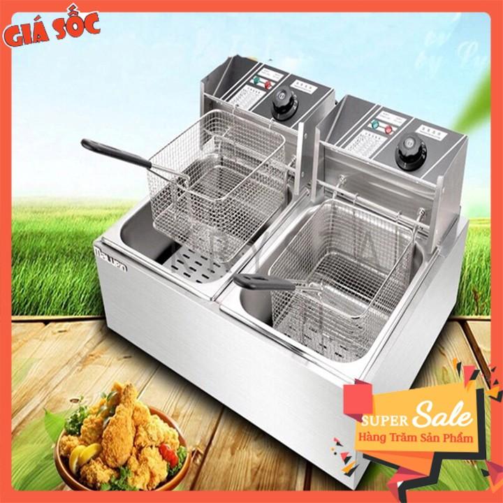 Bếp chiên nhúng , bếp chiên nhúng điện đôi 12L 1