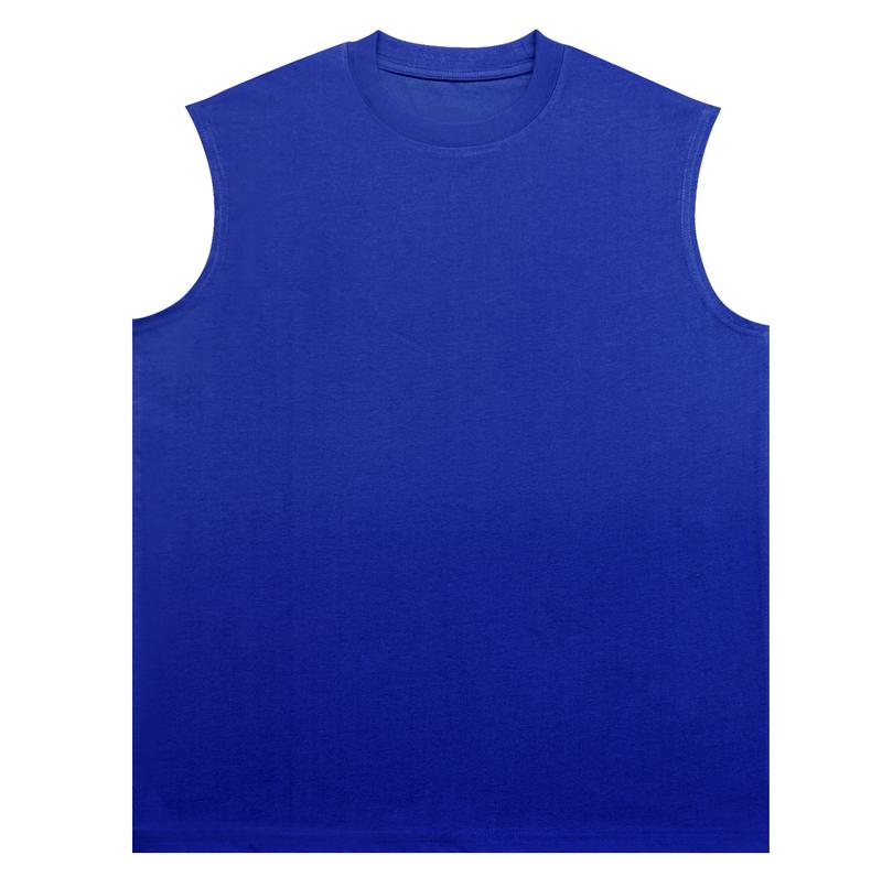 Product Introduction of Áo Vest Nam Dáng Rộng Màu Trơn 1 Mảnh Menswear Cổ Tròn 8