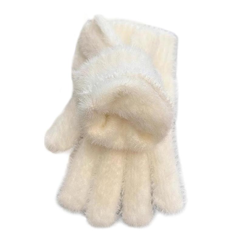 Product Introduction of Găng Tay Lông Ấm Áp, Chất Liệu Nhung San Hô Đáng Yêu, Phong Cách Hàn Quốc, Dễ Phối Đồ Thích Hợp Cho Mùa Đông Và Tuyết, Nhồi Bông Và Dày Dặn, Chống Lạnh 21