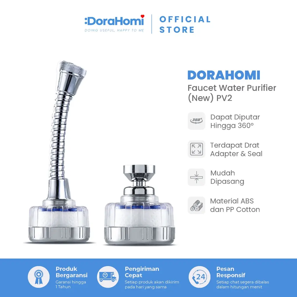 DoraHomi Filter Saringan Air kran Wash Tafle Cuci Piring