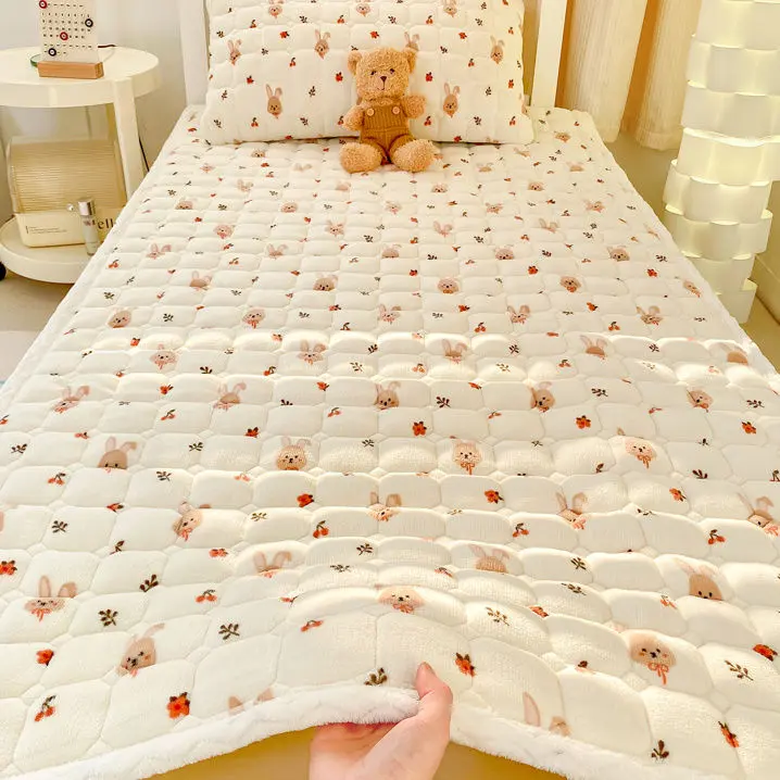 Đệm Nệm Sợi Sữa, Đệm Nằm, Đệm Gia Đình Và Ký Túc Xá, Thích Hợp Cho Sinh Viên, Nệm Đơn, Chăn Dày, Nệm Đệm Bông, Ga Trải Giường Nhung, Năm 2024 3