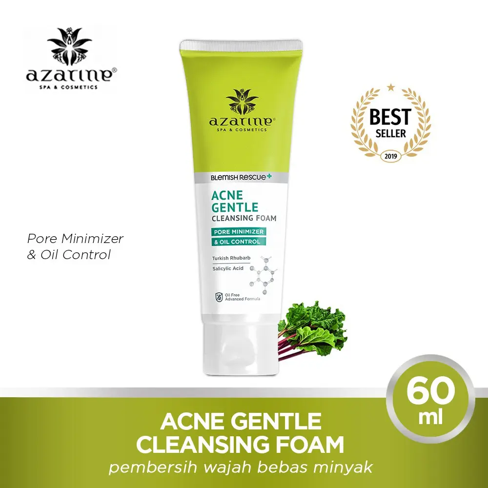 Azarine Acne Gentle Cleansing Foam 60ml/sabun cuci muka untuk jerawat