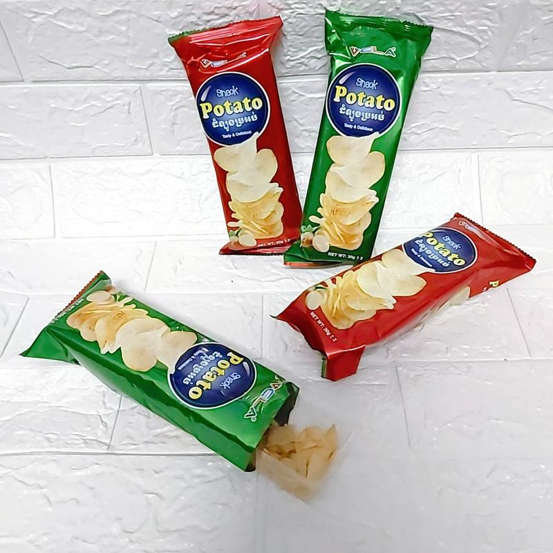 10 Gói Snack Potato Khoai Tây Lát Ăn Vặt Ngon Giòn Giá Rẻ