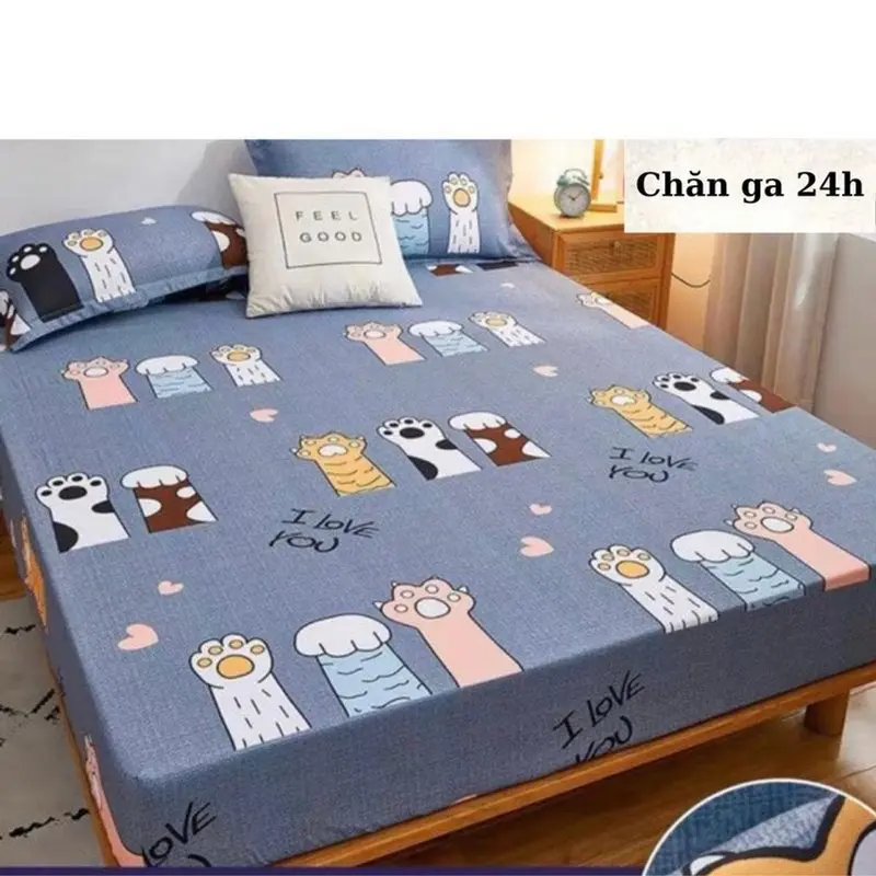 [BÁN RẺ LẤY TƯƠNG TÁC] Ga Chống Thấm Cotton, Nằm Trực Tiếp Không Nóng, Không bí, Không Sột Soạt 6