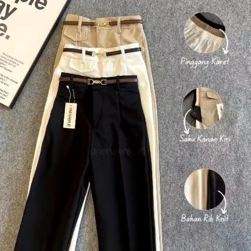 ORO PANTS - Loose Pants Trouser Wanita - Celana Anti Kusut - Celana Kulot Wanita