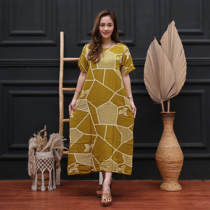 Daster Terkini Daster Harian Motif Bata Daster Murah (Naela Batik) Bisa Cod Busui Panjang Rayon 2