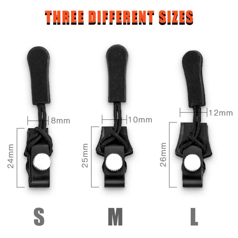 Product Introduction of New 3 Different Size Zipper Repair Kit DIY Replacement Bad Buckle Instant Zipper Puller Removable Sewing Tools Suitcase Zipper Head 12
