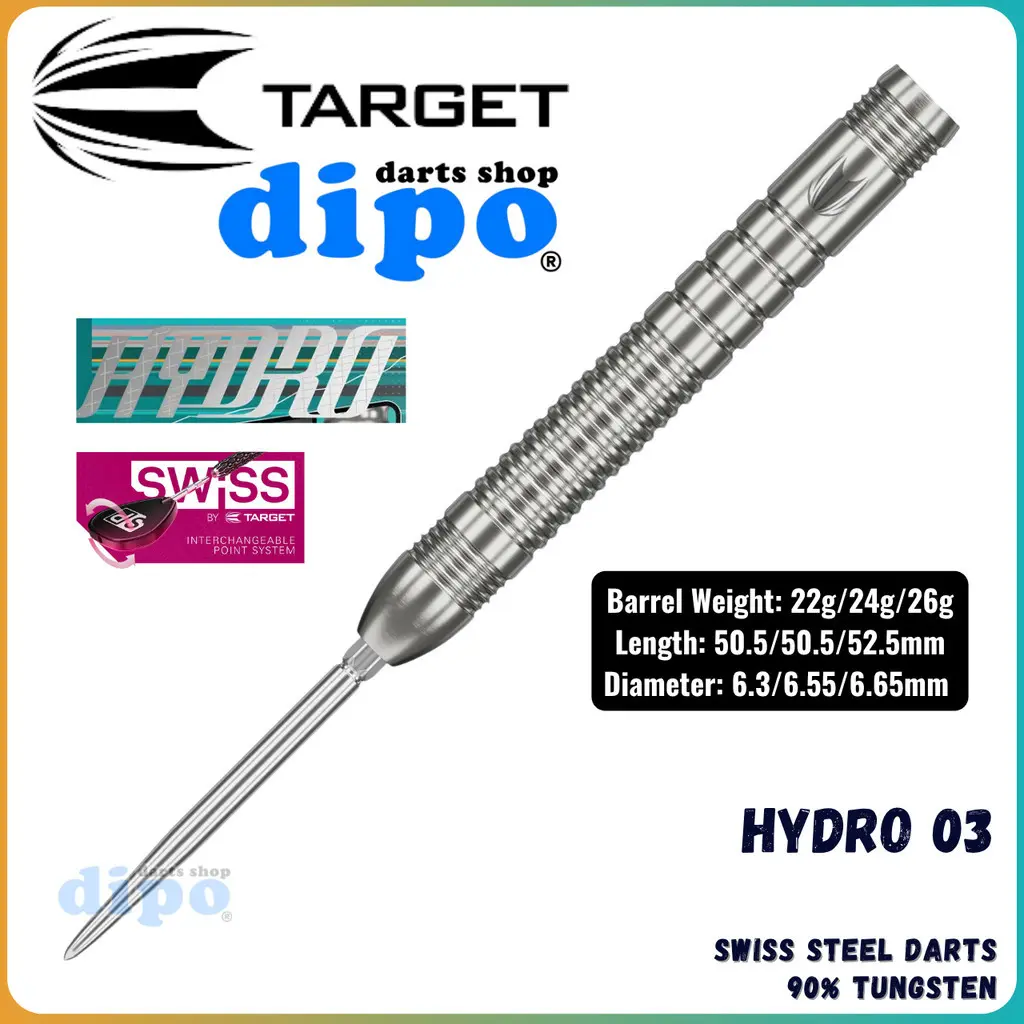 TARGET HYDRO 03 (90% Tungsten) - TARGET Swiss Steel Darts - TikTok