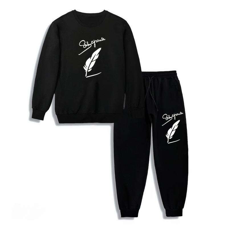 Bộ Thu Đông Nỉ Nam Tay Dài Bigsize 45kg Đến 118kg co dãn thoáng khí kiểu Hàn Quốc Áo Menswear