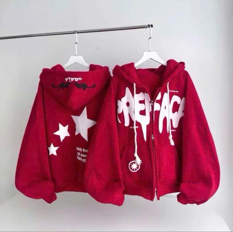 Product Introduction of Áo Khoác Hoodie PREFACE In Nổi Siêu Hot Cho Nữ, Chống Nắng Giữ Ấm Khi Gió Lạnh Về - Jacket Women 6