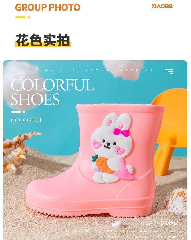 Product Introduction of Ủng đi mưa cho trẻ em, dành cho trẻ em từ 1-7 tuổi, Giày đi mưa cho bé trai và bé gái, Sử dụng kép, Không trơn trượt, Thích hợp cho em bé, Không thấm nước, Giày đi mưa cho trẻ em, Giày cao su tất cả các mùa 5
