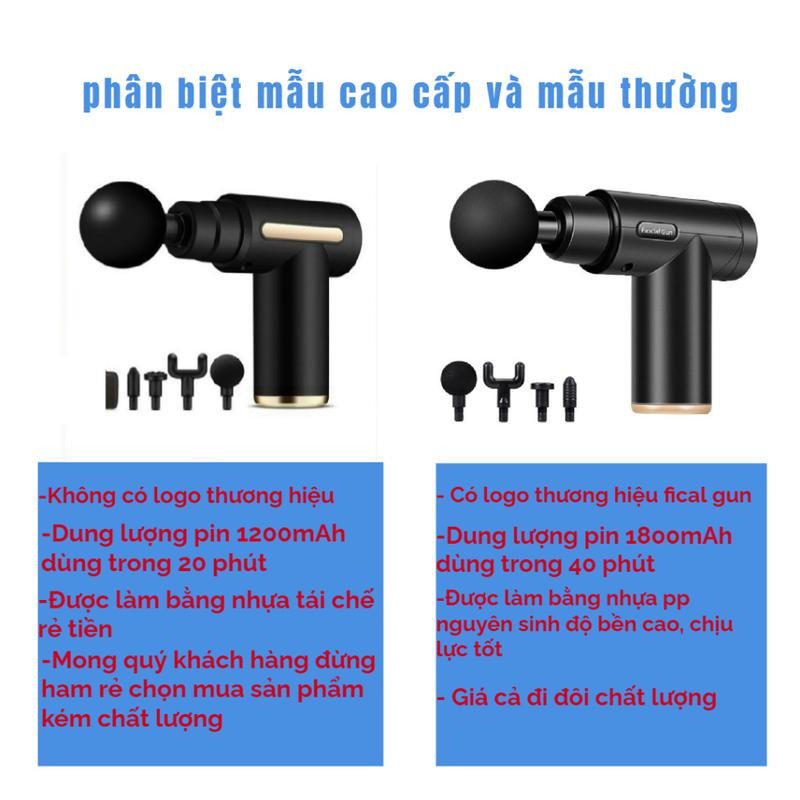 Máy massage cầm tay mini đấm lưng mát xa đau mỏi cổ vai gáy 4 đầu 6 chế độ bảo hành 6 tháng Máy massage cầm tay, trị liệu toàn thân,  Cấp Độ Chuyên Sâu 2