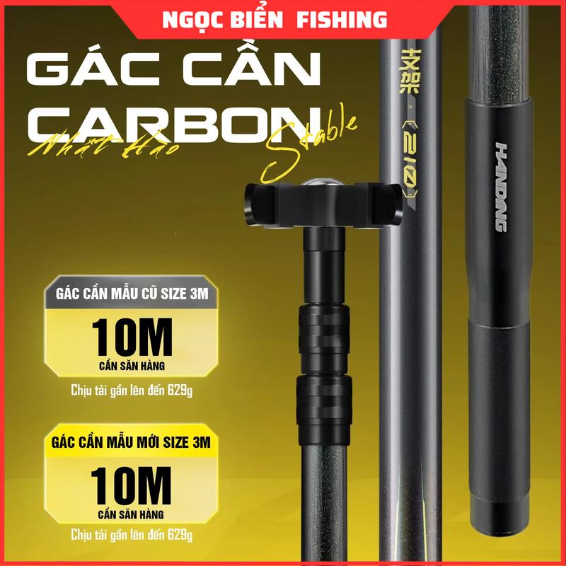 Gác cần CARBON 24T Handing Nhất Hào Hắc Khanh Đi Câu  Fishing
