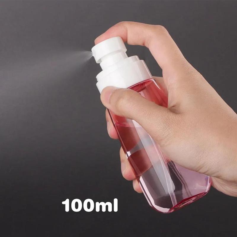 Cosmetic Water Bottle, 1 Count Portable Letter Print Spray Bottle, Fine Plastic Water Mist Spray Bottle for Skin Care, Hairstyle, Cleaning, Disinfection 4