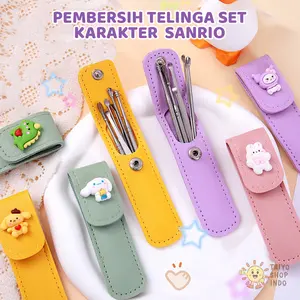 TAIYO Pembersih Telinga Set Karakter Kartun Korek Kuping Bersih Ear Wax 6in1 Stainless Perlengkapan