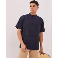 Gambar AMK Kemeja Koko Pria Lengan Pendek KK BB Mali Ss Navy Blue - S dari AMK Store Kab. Karanganyar 5 Tokopedia