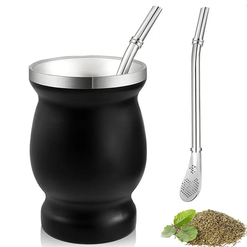 240ML Gaucho Yerba Mate Tea Cup Stainless Steel Double Wall 2