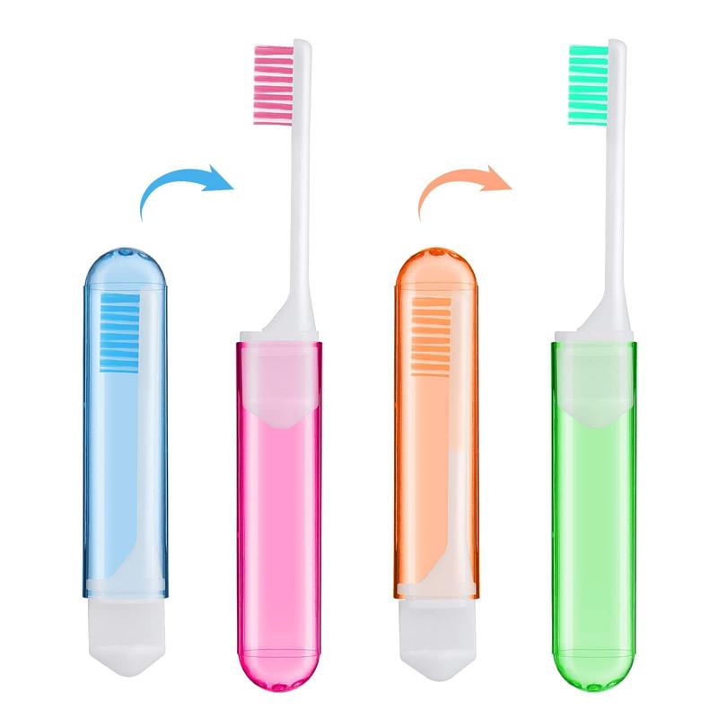 1Pcs Folding Toothbrush With Box Portable Travel Camping Outdoor Business Trip Tooth Brush Soft Toothbrush Oral Cleaning Tools 1