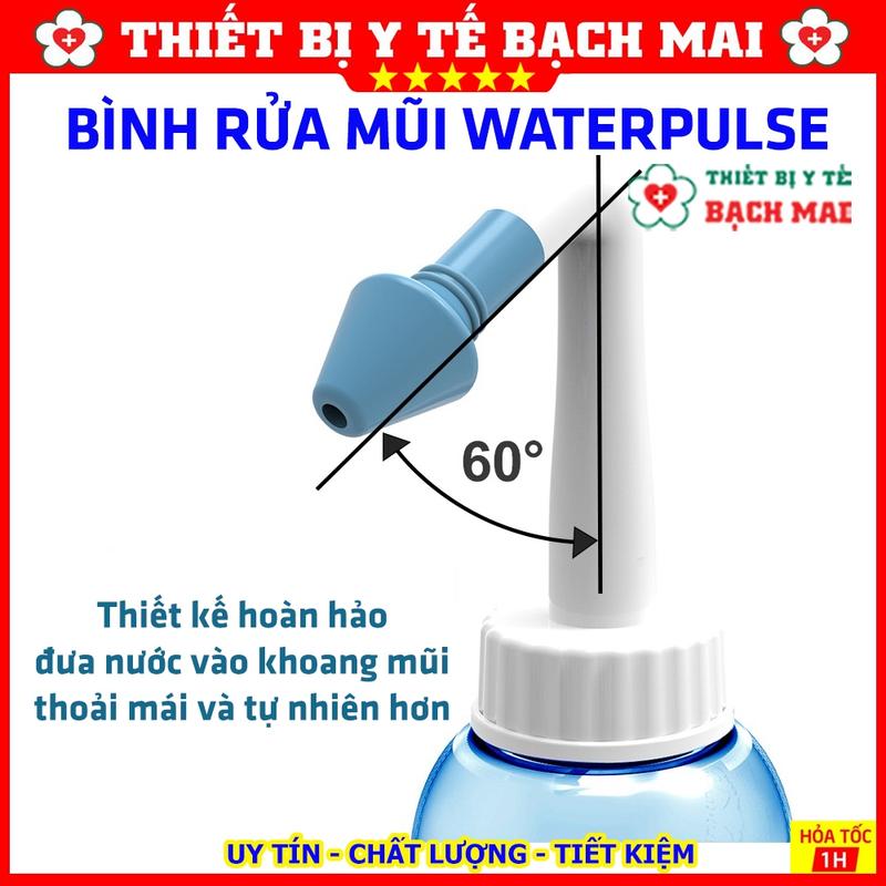 Bình Rửa Mũi WATERPULSE 300/500ml Hỗ Trợ Rửa Sạch Mũi, Viêm Mũi, Viêm Xoang, Dịch Mũi, Nghẹt Mũi 8