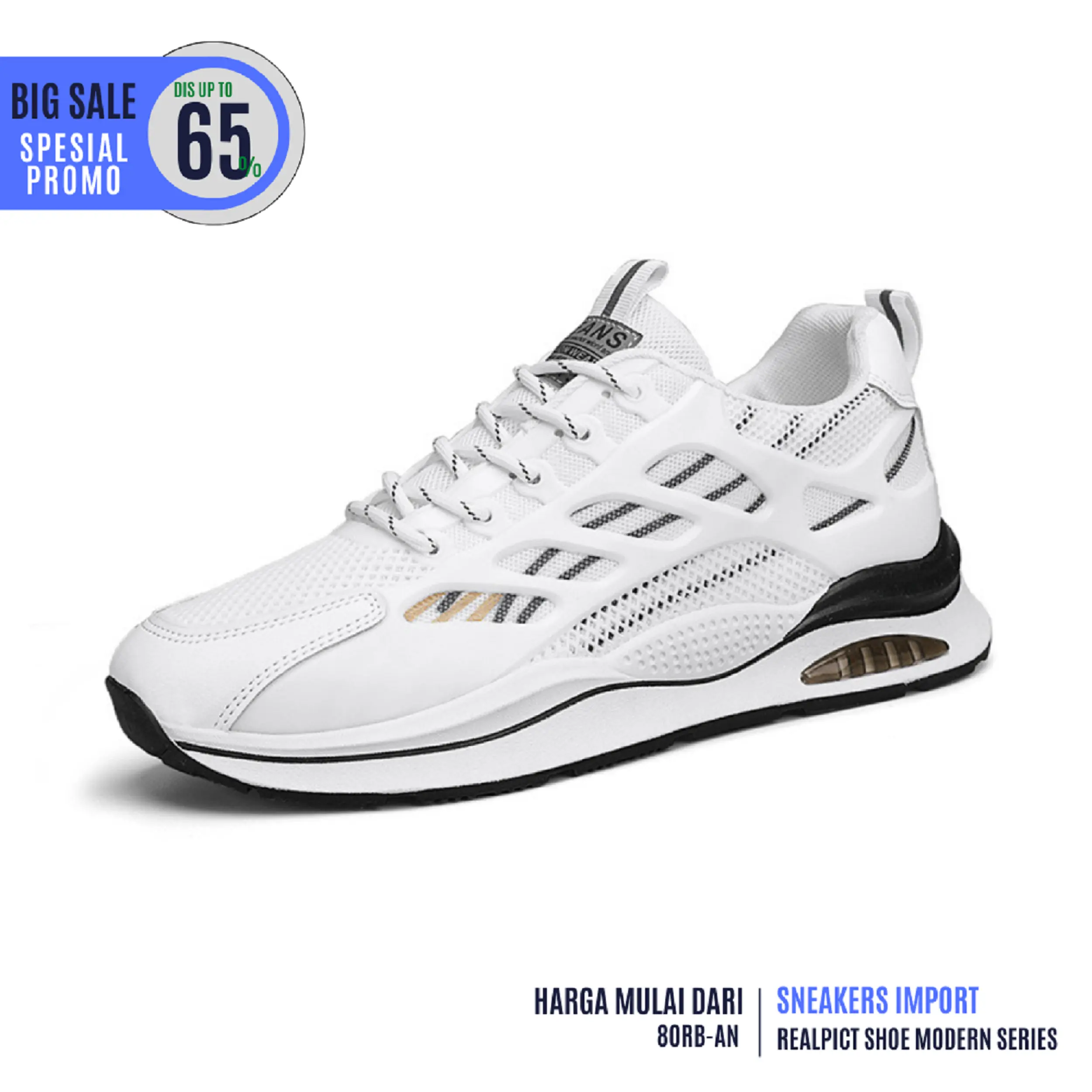 Sepatu sneakers Pria Original import White Series Sepatu Casual JogingRunning Sport Hight Quality