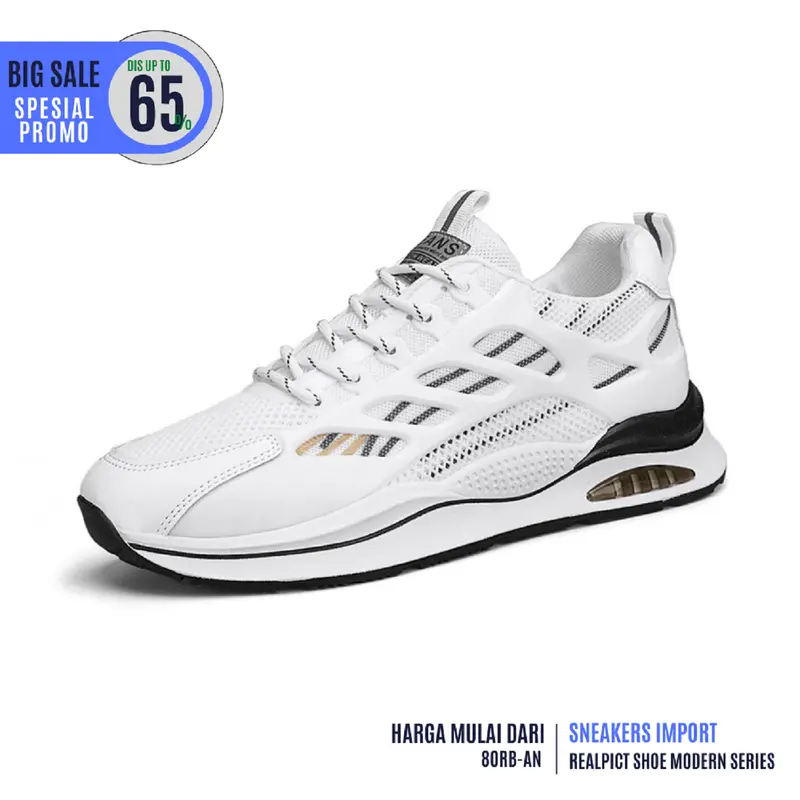 Sepatu sneakers Pria Original import White Series Sepatu Casual JogingRunning Sport Hight Quality 0