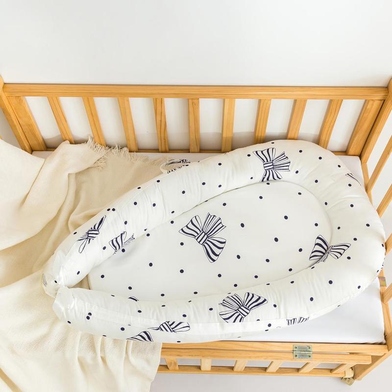 1 Piece Baby Lounger, Soft Skin-friendly Breathable Baby Bed, Portable Crib For Newborn, Halloween Decor 4