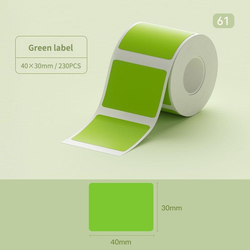 NIIMBOT B21/B3s/B1 Stiker Cetak Berwarna, Kertas Label Berwarna Termal, Kertas Label Harga Barang Barcode 8