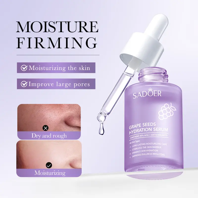 Sadoer Grape Seed Antioxidant Water Bank Essence Moisture Replenishment Essence Beauty Salon Series