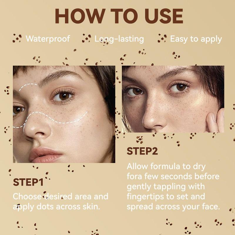 Product Introduction of Natural Simulation Freckle Pen, 1 Count Waterproof Long Lasting Freckle Pen, Quick Drying Freckle Pen, Makeup Tool for Women, Christmas Gift 17