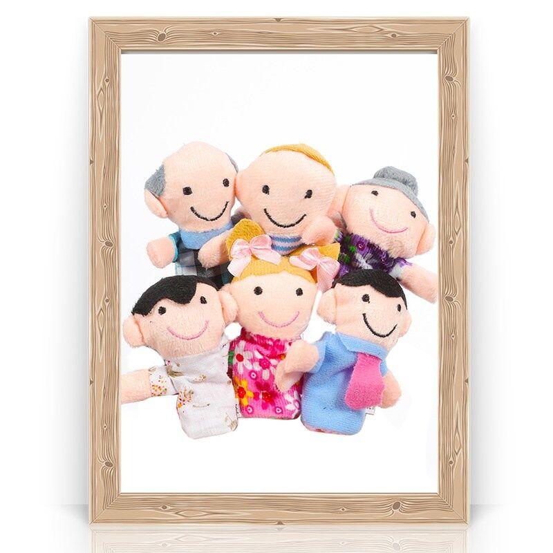 Product Introduction of 10Pcs Baby Plush Toy Cartoon Animal Family Finger Puppet Role Play Tell Story Cloth Doll Educational Toys For Children Kids 17