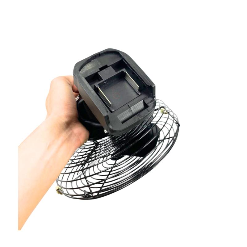 Quạt Tích Điện Pin 10 Cell Dùng Liên Tục 8H, Pin Makita, Quạt Khung Kim Loại 2 Cấp Độ Gió Siêu Mát 7