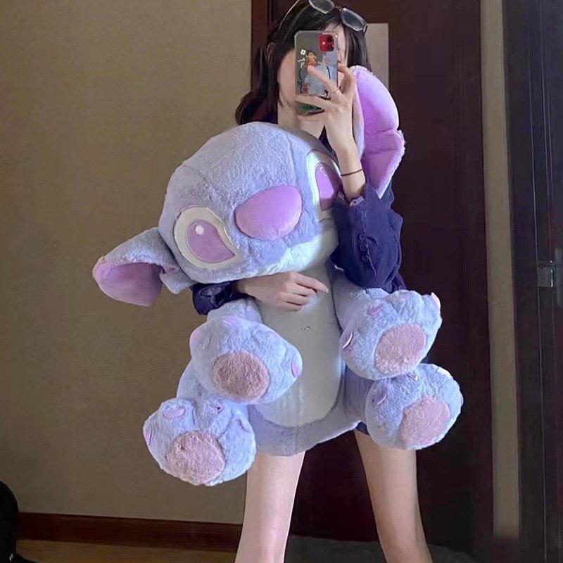 Gấu bông Stitch tím pastel dễ thương Size to khủng lồ 0
