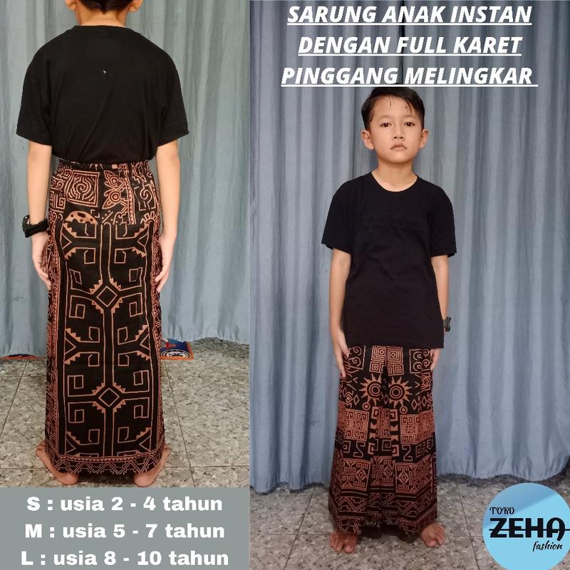 Product Introduction of SARUNG ANAK INSTAN MOTIF ETNIK, DIAMOND DENGAN  KARET PINGGANG MELINGKAR BAHAN RAYON SUPER BAHAN ADEM NYAMAN DI PAKAI 2