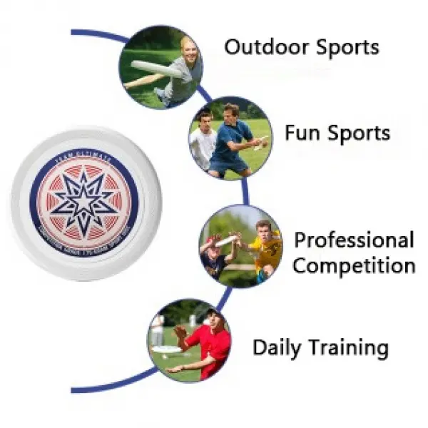 Đĩa Frisbee Bãi Biển Cuối Cùng Ngoài Trời, 175g, Chống Nước Và Va Đập, Thích Hợp Cho Bóng Đá 4