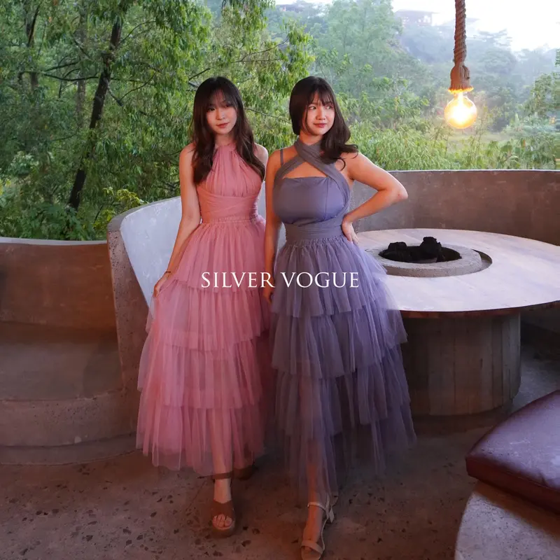 SV 5026 - Sofia Multiways Dress | Silvervogue | Gaun Tile + Katun Poliester Pakaian Wanita 1