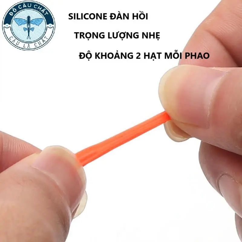 Combo 40 hạt độ tăm phao silicon, chống thấm nước - 20 hạt đỏ + 20 hạt vàng 3