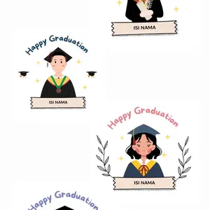 Medali Ucapan Happy graduation / wisuda