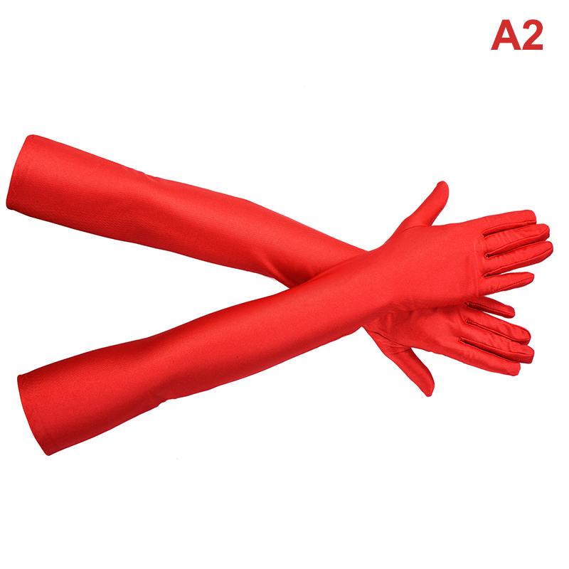 Product Introduction of [HHH] Spandex High Elastic multicolor Sun Protection Gloves Party classic design Nightclub Wedding Performance Black Gloves 19