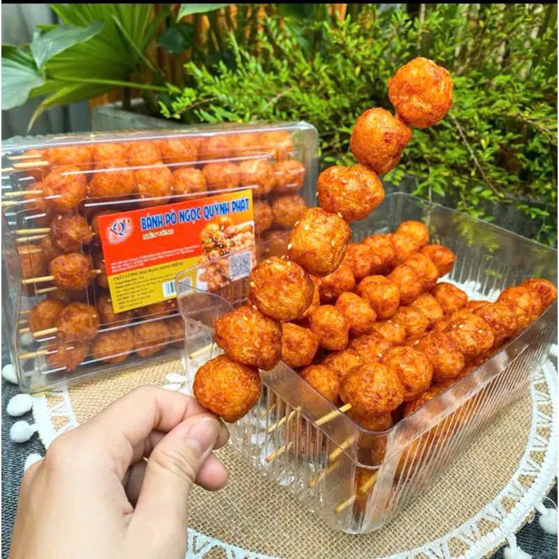 Ăn vặt cùng chan bánh bò xiên vừng Ngọc Quỳnh phát 320 ăn vặt cổng trường 320g cay thơm Snack Food