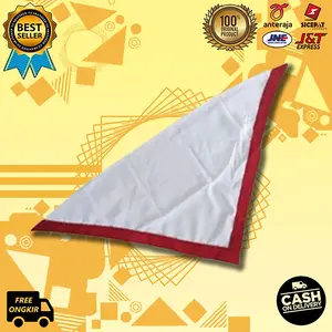 Hasduk Sekolah Anak Laki-Laki Perempuan SD SMP Perlengkapan Pramuka Syal Merah Putih Fashion