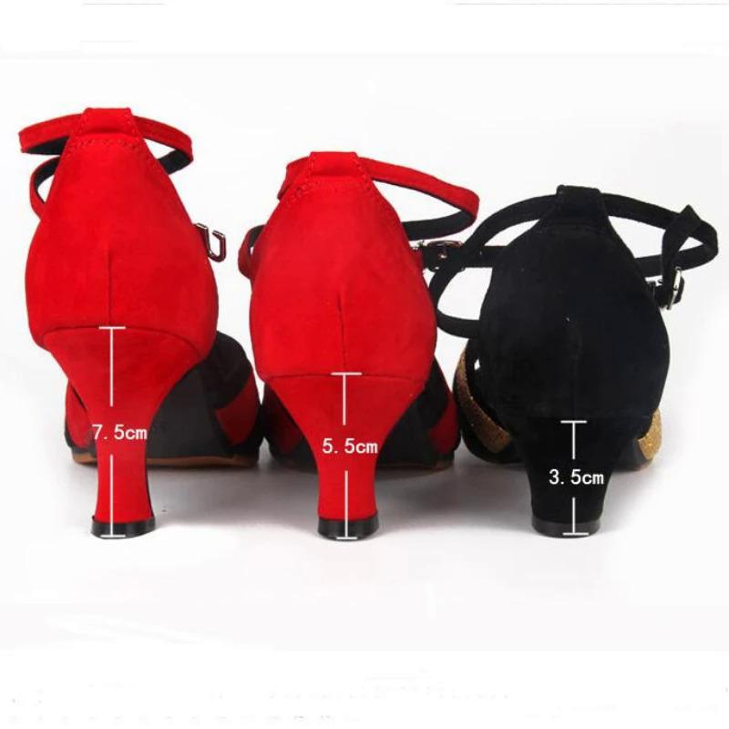 Giày Khiêu Vũ Latin Cho Nữ, Giày Khiêu Vũ Tango, Giày Cao Gót, Giày Khiêu Vũ Satin Mềm, Dép Khiêu Vũ Phòng Hòa Nhạc, Có 3 / 5 / 7 / Cm Sport 5