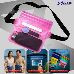 NANVAN NVN-WP01 TAS PINGGANG WATERPROOF ANTI AIR 3 LAPIS - TEMPAT HP DAN DOMPET AMAN UNTUK RENANG,PANTAI,TRAVELING
