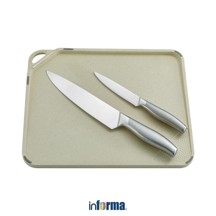 Jual Informa Cooking Color Set 3 Pcs Morgan Pisau Dapur Dengan Talenan ...