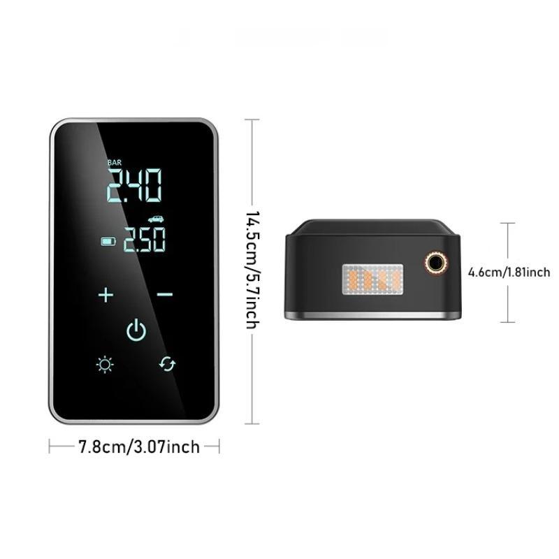 Product Introduction of Portable Car Air Pump, 150PSI Wireless Car Air Pump with Digital Display, Multifunctional Car Tire Inflator Suitable for Car, Motorcycle, Ball 1