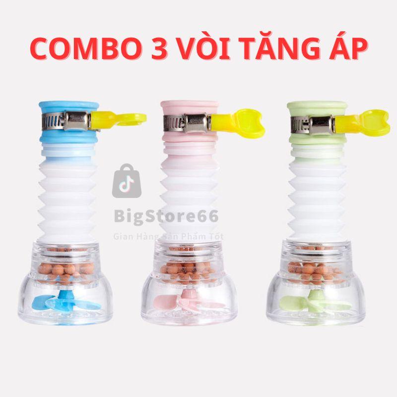  Bộ 3 Bộ 6 vòi lọc nước tăng áp 360 độ - Có thể kéo dài Vòi tăng áp lực nước rửa chén bát có khóa cổ dê cánh quạt chống bắn nước tiện lợi 