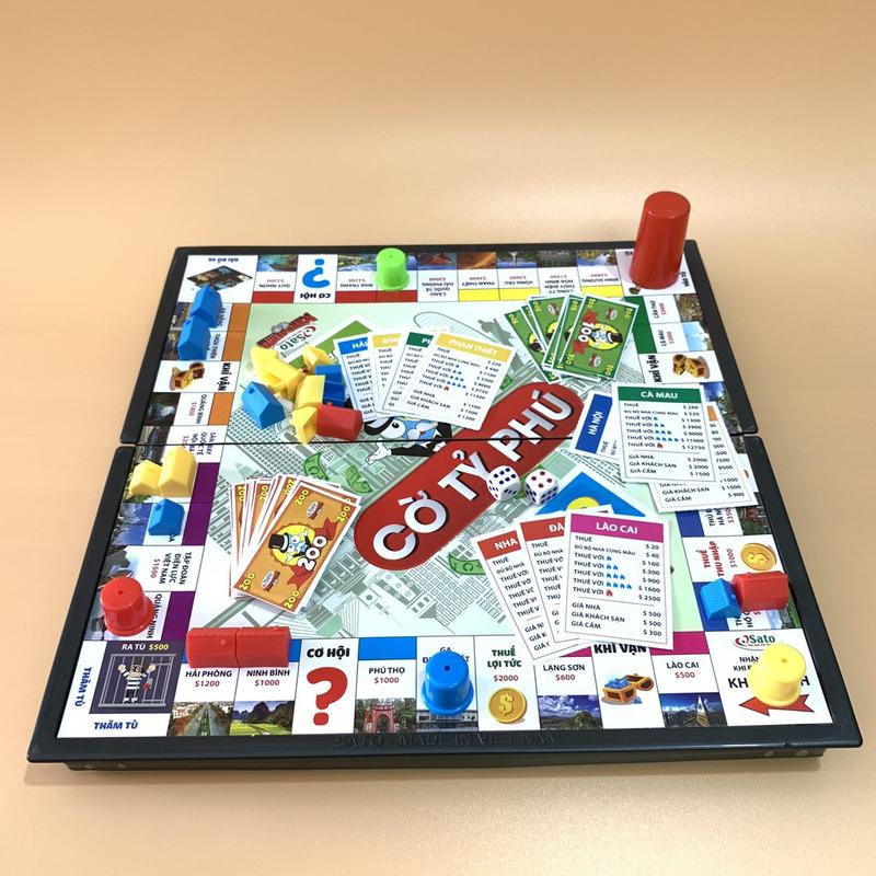  Đồ chơi cờ tỷ phú bằng nhựa trò chơi Monopoly rèn luyện tư duy tài chính hàng Việt Nam 