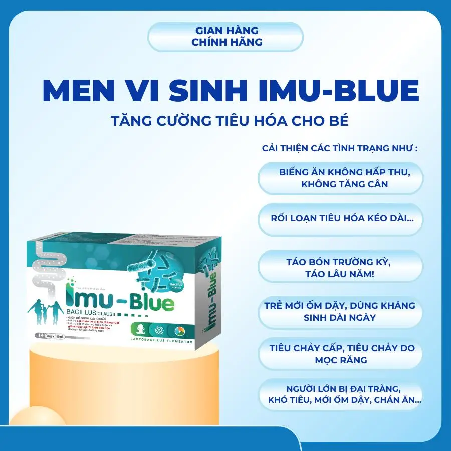 Men Vi Sinh IMU-BLUE Tăng Cường Tiêu Hóa Cho Bé