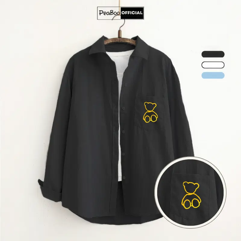 [BST SƠ MI - GIÁ TRẢI NGHIỆM] Áo Sơ Mi By PEABOO Mã BST00 Chất Mềm Mịn Dành Cho Nam Nữ 5