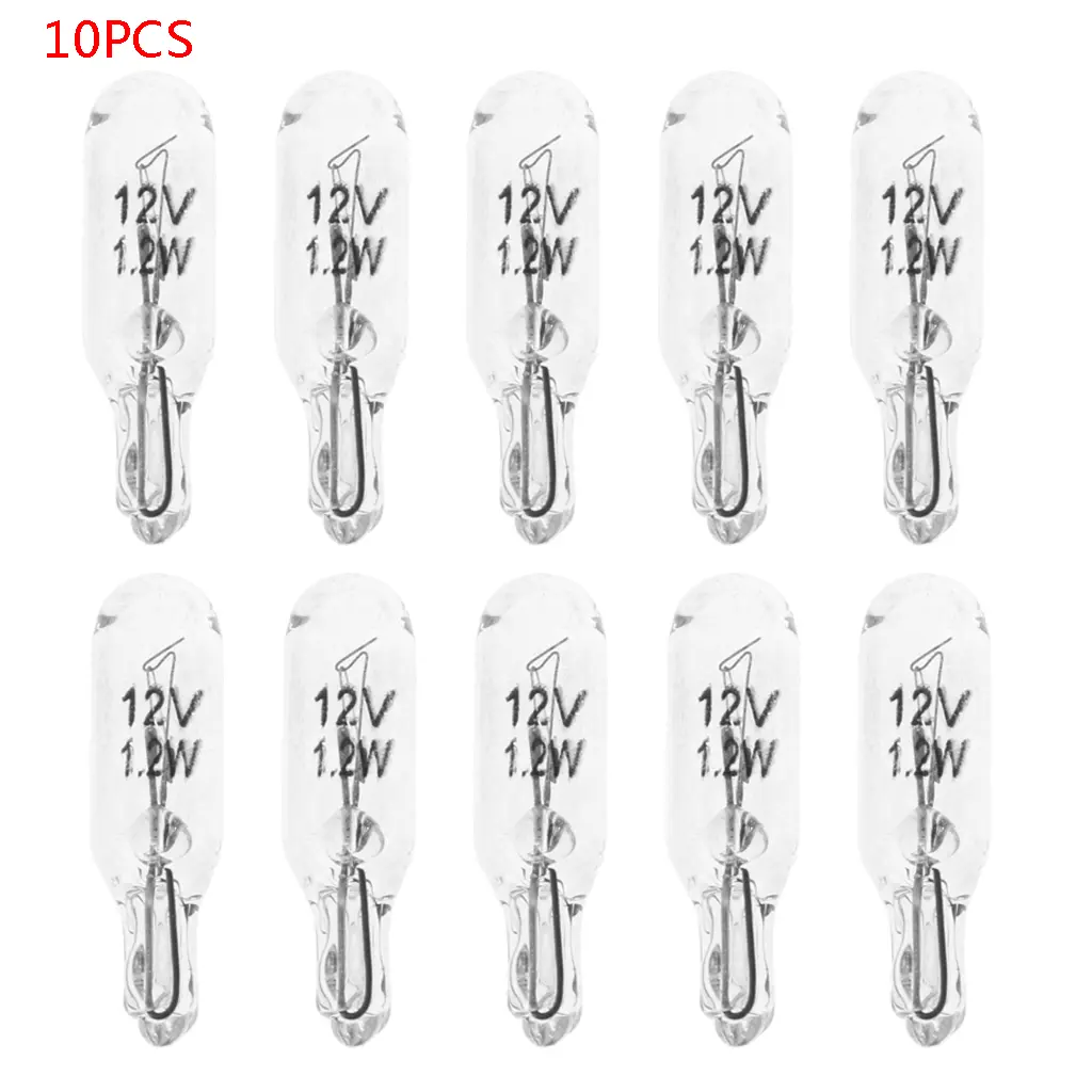 10, car bubble instrument light bulb-T5 12V 1.2W