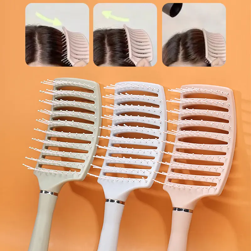 1PC Hair Brush Scalp Massage Comb Curling Comb Air Cushion Plastic Comb Household Massage Hairdressing Comb